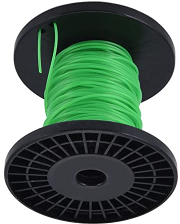 LUCKDANO Ligne de -Bordure Ronde de 2 Mm pour – Ligne de -Herbe en Nylon de Haute qualité pour Tondeuses à Gazon et Bordures – Efficace des Mauvaises Herbes, Facile à Remplacer (50m / 164ft)