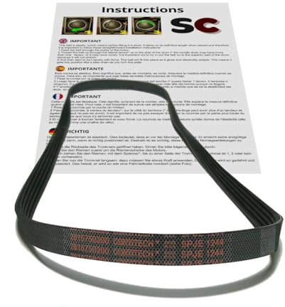SC Solocorreas - tvättmaskin rem 5PJE 1244 (2816750200)