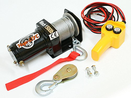 Varan Motors var-p1500-1 12V SEILWINDE ATV QUAD FORST OFFROAD WINDE KABELFERNBEDIENUNG 680/1360KG WINDE