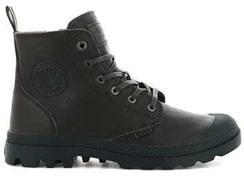 Palladium unisex pampa dragkedja läder ankelstövel, Bison, 45 EU