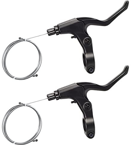 CNC Leve Freno Bici, Maniglie Freno Bicicletta per MTB, 1 Paio, Nero