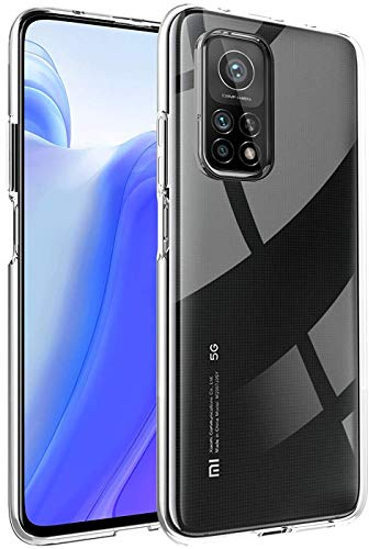 Verco Handyhülle für Xiaomi Mi 10T Case 5G, Mi 10T Pro Handy Cover für Xiaomi Mi 10T / Mi 10T Pro Hülle Transparent Dünn Klar Silikon, durchsichtig