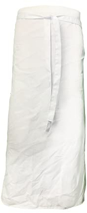 Delantal Francés Premium Todo en Uno Blanco - 50% Algodón, Hecho en España, Resistente a Líquidos, Ajustable con Bolsillo Grande – Elegancia y Comodidad de Lujo para Cocina, Jardinería y Más