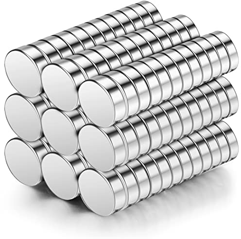 Wukong 100 Pezzo Magneti per Frigorifero, 5mm X 2mm Calamite per Lavagna Magnetica, per Ufficio, per Frigorifero, Porte, lavagne, mappe, Schermo