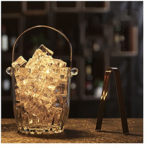 TOMYEUS Eiseimer Bar KTV Glas EIS Eiskübel Eisclip Kreative Wein Bierkühler Haushalt Europäischen Stil EIS Champagner Eimer 1000ml 1100ml Eiskübel Sektkühler (Color : C)