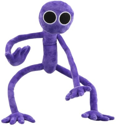 Rainbow Friends Plüschtiere Neue Spiele Süße Stoffpuppe Jungen und Mädchen für Halloween Thanksgiving und Spieleliebhaber (Lila)