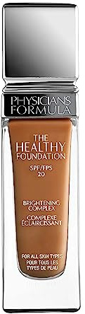 Physicians Formula The Healthy Foundation, Langanhaltende, Leichte und Aufbaubare Flüssig-Foundation mit Satin-Finish, Farbton MW2