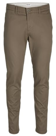 JACK & JONES Jpstmarco Jjturner chinobyxor för män, Beige, 32W / 34L