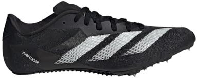 adidas Adizero Sprintstar - Tenis unisex para adulto, Negro/Zero Metallic/Blanco, 7 Women/6 Men