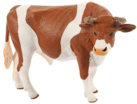 Garneck Figura De Vaca De Plástico PVC Pequeña Realista Figura Animal De Granja Lechera Decoración para Jardín y Escritorio Decorativas para Césped Set Individual