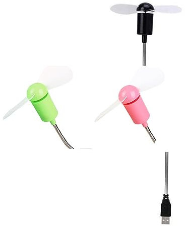 Alipis 4piezas Ventilador Usb Flexible De Ventilador Silencioso De Cuello Para Laptop y Escritorio Para Verano y Uso Móvil