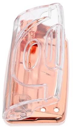 PHENOFICE Rose Locher Tragbarer Multifunktions Papierschneider Für Büro Und Zuhause Ideal Für Karten Planner Und Bastelprojekte Transparentes Design