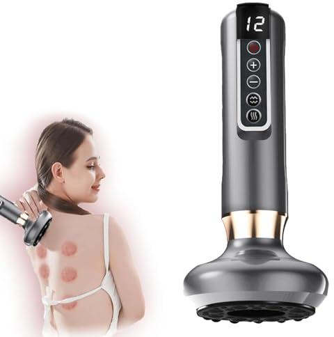Cellulite Massagegerät,Anticellulite Geräte Massage,12 Stufen Einstellbar Anti Cellulite Massagegerät,Hand Held Body Sculpting Machine für Bauch Taille Arme Beine (Grau)