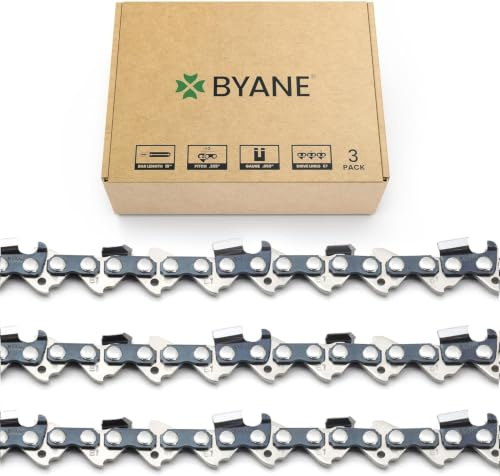 BYANE 3er-Pack Sägekette 40 cm (16 Zoll) .325 1,3 mm (.050) 67TG | Mit Stihl 3690 000 0067, Vollmeißel Ketten für MS261, MS271, MS280, MS290, MS310, MS311 uvm