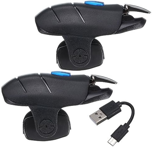 sourcing map Gaming Trigger Game Controller Fire Keys Linkage Gaming Joystick Black for 4.7-6.5 Inch Cell Phone with USB Cable