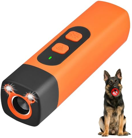 Antibell Ultraschall Gerät, 2025 Neu Ruhemeister Pro Hundeabwehr Ultraschall, Schonendes Ultraschall-Training für Ruhiges Zuhause mit 3 Frequenzen LED-Lampe für Kleine Mittel Große Hunde (1)