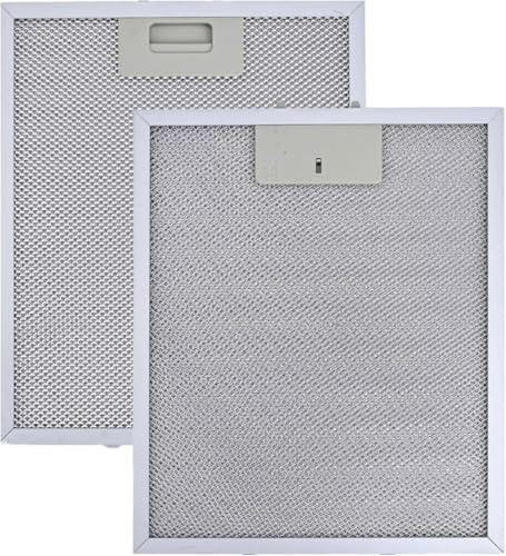 340X280mm Cooker Hood Filter for for Range Hood Vent, 5-Layer Aluminum Mesh Grease Replacement Filter for Home Kitchen Appliances(2PCS)