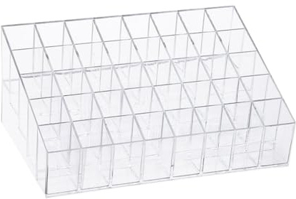 TOYZFRIENDY Organisateur Lèvres Transparent Cases Support pour Cosmétiques Rangement Maquillage Compact pour Femmes et Filles