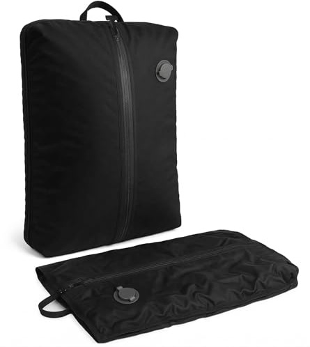 Lavatelli Vac-u-Sac Ryanair ryggsäck, vakuumpåse, 40 x 30 x 20, oberoende utrymmesbesparande väska med handtag för handbagage, kompression 80% vattentät och reptålig, svart