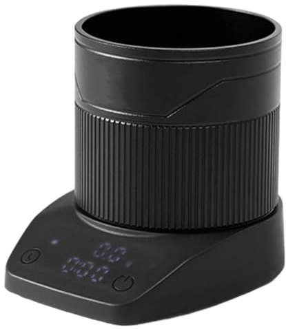 MRJYK Balanza De Alta Precisión para Espresso, Vaso Medidor De Café Molido, Rango De Pesaje De 0,3 G A 1500 G, Medición Rápida, Pantalla Led, para Dosificador De Espresso Y Café De Filtro Francés