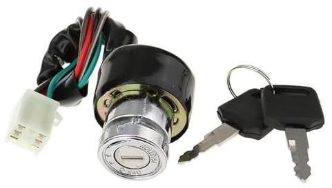 Interruttore Chiave Per Bici Elettriche Scooter Atv Go Kart Interruttore Di Avviamento Accensione Moto A 6 Fili Dispositivo Blocco Chiave Universale