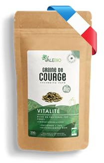 Graine de courge bio | Source de fer et riche en protéines | 200g | Valebio