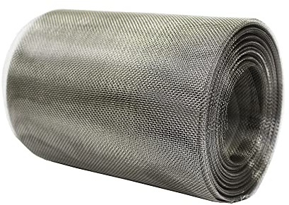 The Mesh Company Stainless Steel Soffit Vent Mesh Insect Screen Wire Mesh Roll Blocks Flies, Wasps & Other Bugs - 20m x 100mm Roll