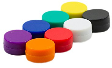 Magnetastico | 8X Starke Neodym Magnete mit Schutzschicht | 8 Farben | Größe 12x6 mm | Kleine Magnete extra stark, Büromagnete | Mini-Magnet für Magnettafel Kühlschrank Whiteboard & Glasmagnettafel