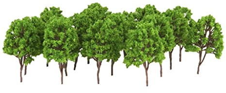 Harilla 20 Plastikmodell Bäume N Layout Wargame Scenery Diorama 7,5 cm
