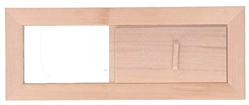 Fdit Presa d'Aria per Sauna Camera Sauna Regolabile in Legno Attrezzatura Pannello di Ventilazione Tende Griglia Presa d'Aria per Sauna per Bagno Turco