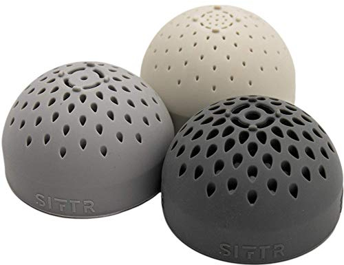 SIFTR Mono Triple Pack – Tamiz pequeño ahorro de espacio – Mini colador de latas y colador de silicona – Colador de anidación y coladores de cocina – Gadgets de cocina