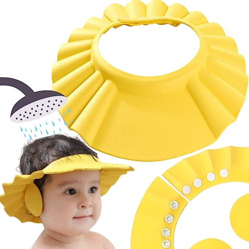 Mat'Ket - Cuffie da bagno per bebe, accessorio perfetto per il bagnetto, Visiera da bagno per bebè, protegge orecchie e testa, ideale per la puericultura.