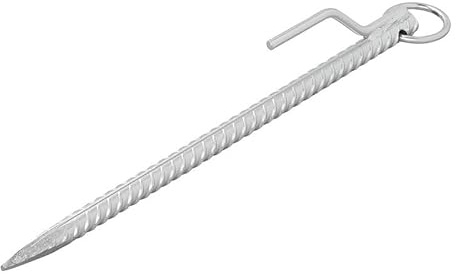 Moritz 1x Bodenanker I Sturmanker I 41 cm | Ø18mm I Stahl I mit Öse & Haken I super stabil
