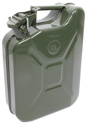 Jerrican de carburant 10 l avec bec fixe pour huile pétrole, eau, alcool, bidon de carburant à essence