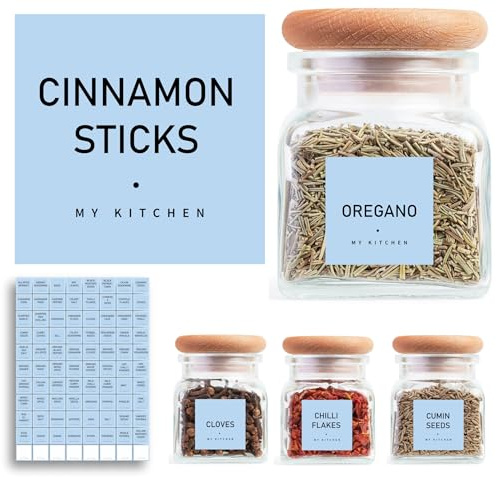 Spice Jar Labels - Blue Chalk
