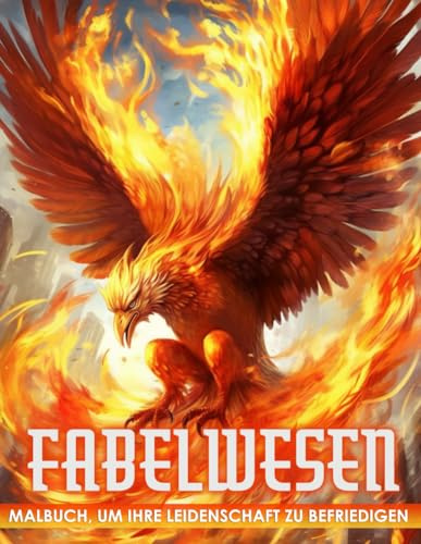 Fabelwesen Malbuch: Über 50 Wunderschöne Ausmalseiten mit Feen, Elfen, Engeln, Drachen, Einhörnern, Hexen und Zwergen zum Entspannen nach langen Arbeitsstunden