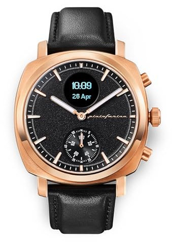 Pininfarina Senso Hybrid Smartwatch - Orologio analogico con display digitale, frequenza cardiaca, ECG, ossigeno, passo, calorie, sonno, attività, bussola e GPS