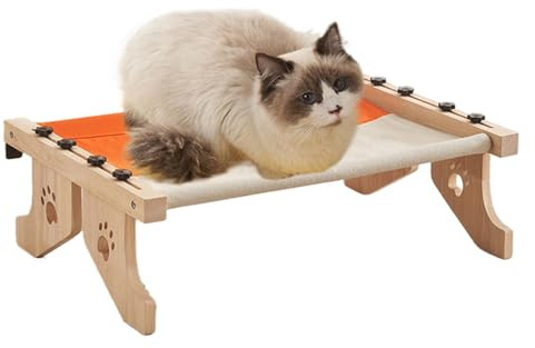 Appendiabiti per gatti per davanzale della finestra,Appendiabiti per gatti da interno - Mensola in legno per davanzale della finestra per gatti,Mensola regolabile per davanzale della finestra per