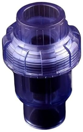 Clapet anti-retour Transparent en PVC avec vanne d'isolement, for Tube d'aquarium, raccords d'adaptateur d'arrosage, connecteur de tuyau, 20~63mm, 1 pièce(Inner Diameter 50mm)