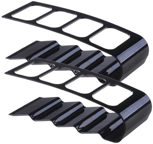 LRXIYODE 2 Piezas Soporte Organizador para Mandos Distancia con Compartimentos Diseño Inclinado para Mantener Orden Mesa Plástico Resistente de Unidades para TV y Aire Acondicionado para