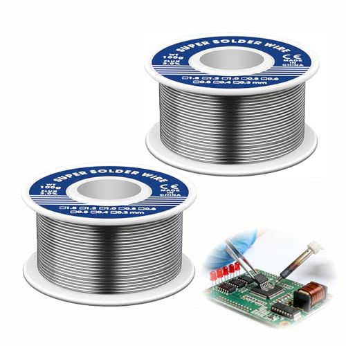 0,8 mm Lötdraht Lötzinn mit Flussmittel Lötzinn Silberlötdraht Geeignet für die Reparatur Elektronischer Bauteile Und DIY Löten 100 G