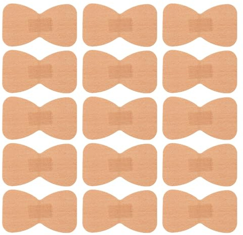Apósitos Adhesivos Grandes Impermeables Forma de Lazo 30 Uds | Tela Elástica, Color Caqui, Uso Diario y Exterior, Aptos para Adultos y Niños