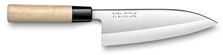 Rousselon Sekizo Japonais Deba Couteau en boîte, Beige, 18.5 cm