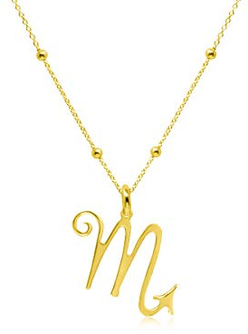 WANDA PLATA Collier Symboles Zodiaque Scorpion Femme Argent Sterling 925