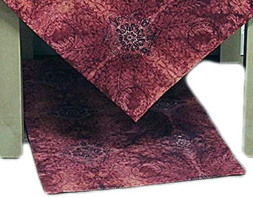 Hossner Tischdecke Decke Tischläufer Barroc Ornamente Rot 100% Baumwolle (35 x 50 cm Kleiner Läufer eckig)