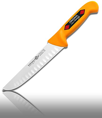 EIKASO Solingen Stech,Ausbein,Abhäute,Schlachter, Metzgermesser Butcher Knife (Blockmesser mit Kullen 18cm)