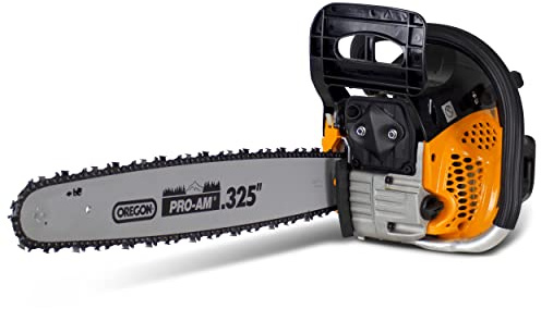 FEIDER FTRTPRO45 Kettensäge Benzin - Zylinder 46cm3, Schwertlänge 46cm - Schnittlänge 43cm - Oregon Schwert und -Kette - Robust und Widerstandsfähig - Kraftstofftank 550L - Sicherheitssystem