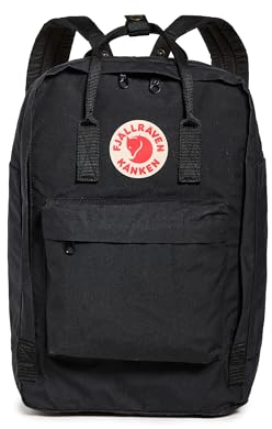 Fjällräven Unisex Kånken Laptop 17 Rucksack, Black, One Size