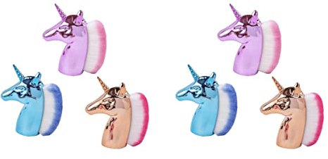 FRCOLOR 6pcs Nail Cleaning Brush for Powder Unicorn Nail Brush Cleaner for Professional Use
