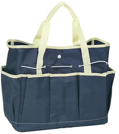 sourcing map Gartengerätetasche 14 x 6,7 x 12 Großes Oxford wasserdicht mit Taschen Gartentasche Gartenwerkzeug Organizer Aufbewahrungsträger für Outdoor Frauen Männer, Blau